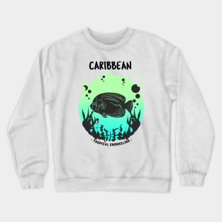 Caribbean Tropical Snorkeling Crewneck Sweatshirt